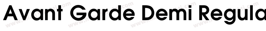 Avant Garde Demi Regular字体转换